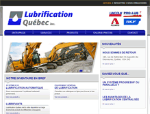 Tablet Screenshot of lubrificationquebec.com